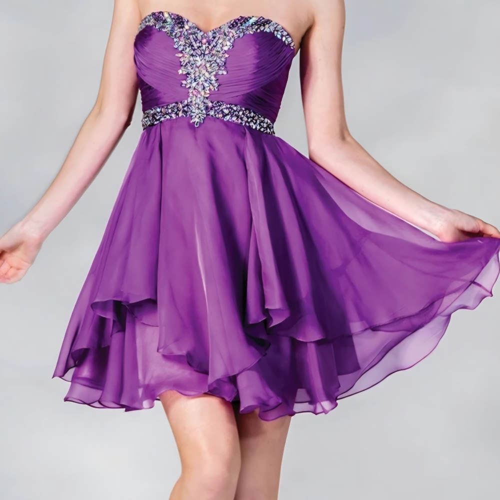 Cinderella Lavender Strapless Dress